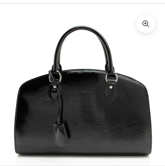 Louis Vuitton Authentic €1695 Epi Leather Satchel Black Chrome Accents Lock&Key